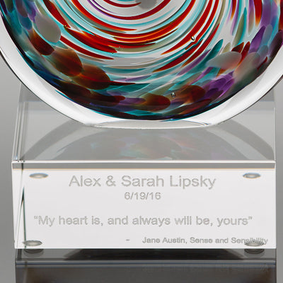 Unity in Glass Engraved Aurora Package