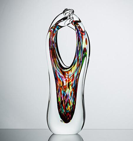 Unity in Glass Lee Ware Wedding Sculpture
